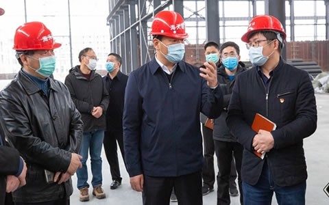 浦江县委书记程天云调研新葡京手机客户端浦江建设项目复工情况